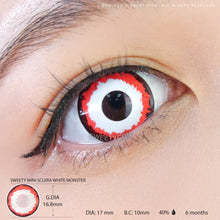 Load image into Gallery viewer, Sweety Mini Sclera White Monster-Mini Sclera Contacts-UNIQSO
