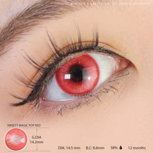 Load image into Gallery viewer, Sweety Magic Pop Red (1 lens/pack)-Colored Contacts-UNIQSO
