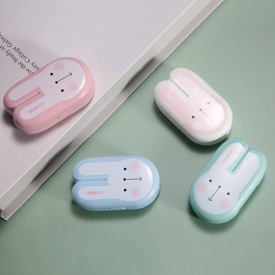 Lens Case Travel Kit - Cute Long Ears Bunny