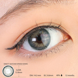Sweety Seafoam Spanish Banks-Colored Contacts-UNIQSO