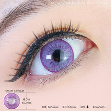 Load image into Gallery viewer, Sweety Icy 2 Violet (1 lens/pack)-Colored Contacts-UNIQSO
