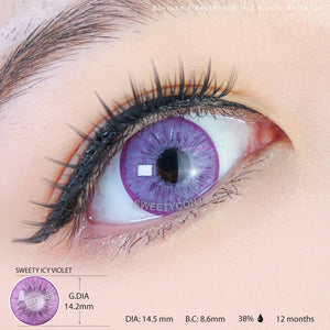 Sweety Icy 2 Violet-Colored Contacts-UNIQSO