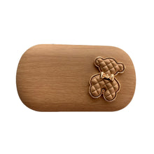 Load image into Gallery viewer, Little Bear Wooden Print Elegance Contact Lens Case Travel Kit-Lens Case-UNIQSO
