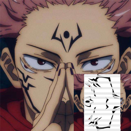 Jujutsu Kaisen Tattoo Sticker For Itadori Yuji & Sukuna
