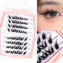 Load image into Gallery viewer, Foxy Cross Cluster Extension Eyelashes-Fake Eyelash-UNIQSO
