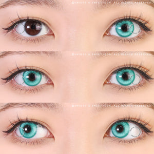 Sweety Magic Pop Cyan Green-Colored Contacts-UNIQSO