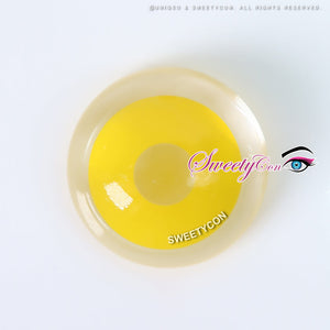 Sweety Crazy Pure Yellow (1 lens/pack)-Crazy Contacts-UNIQSO