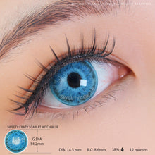 Load image into Gallery viewer, Sweety Crazy Scarlet Witch Blue (1 lens/pack)-Crazy Contacts-UNIQSO
