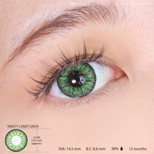 Load image into Gallery viewer, Sweety Candy Green (1 lens/pack)-Colored Contacts-UNIQSO
