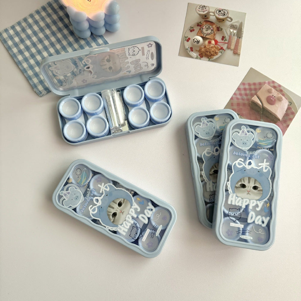Lens Case Travel Kit - Sweet Kitty-Lens Case-UNIQSO