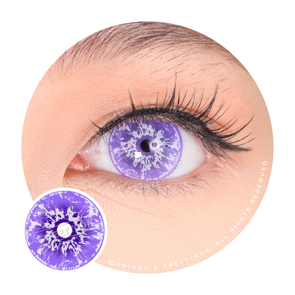Sweety Crazy White Walker Violet (1 lens/pack)-Crazy Contacts-UNIQSO