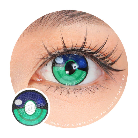 Sweety x Eyesinger Green Rings (2 lenses/pack)-Colored Contacts-UNIQSO