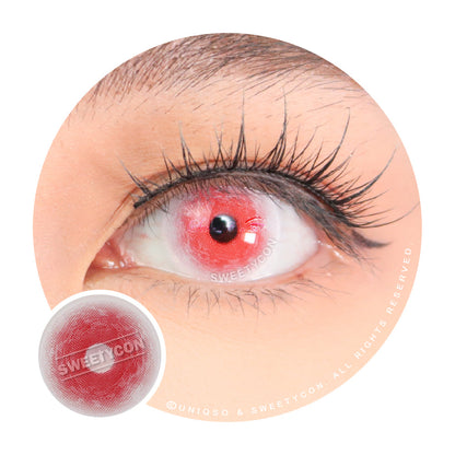 Sweety Crazy Chaos Eye Red (1 lens/pack)-Crazy Contacts-UNIQSO