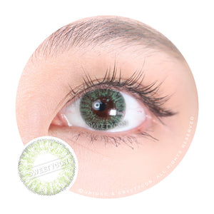 Sweety Emerald (1 lens/pack)-Colored Contacts-UNIQSO