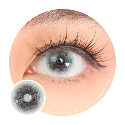 Sweety Crazy Chaos Eye Black (1 lens/pack)-Crazy Contacts-UNIQSO