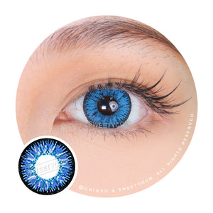 Sweety Candy Blue (New) (1 lens/pack)-Colored Contacts-UNIQSO
