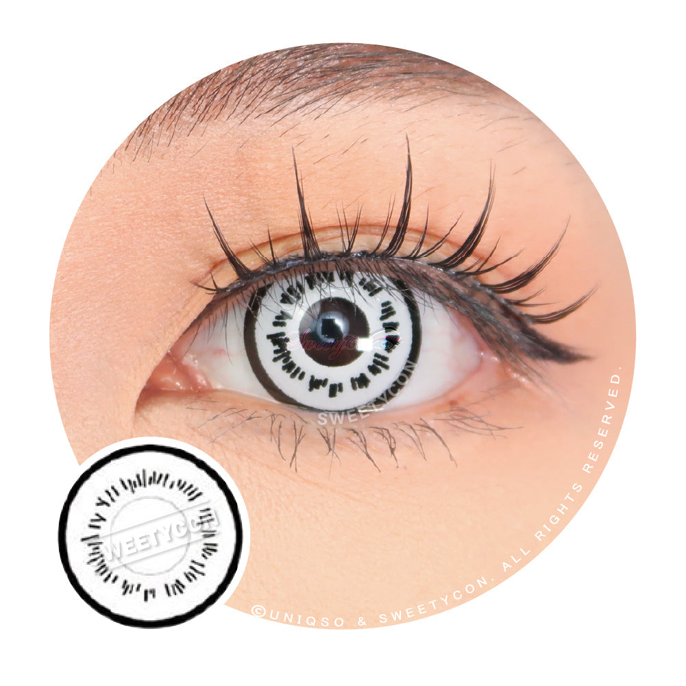 Sweety White Aura II (No Vision Block) (1 lens/pack)-Colored Contacts-UNIQSO