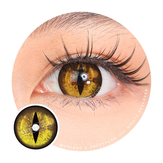 Sweety Crazy Gold Demon Eye / Cat Eye (New) (1 lens/pack)