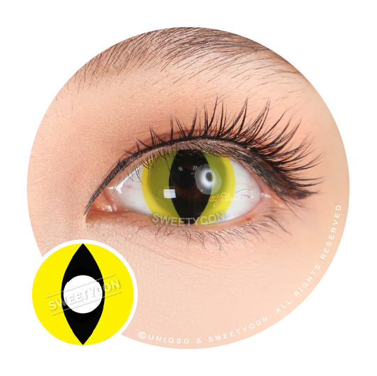 Sweety Crazy UV Yellow Cat (1 lens/pack)