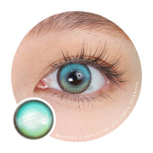 Sweety Neon Green (1 lens/pack)-Colored Contacts-UNIQSO