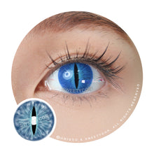 Load image into Gallery viewer, Sweety Crazy Blue Demon Eye / Cat Eye (New) (1 lens/pack)-Crazy Contacts-UNIQSO
