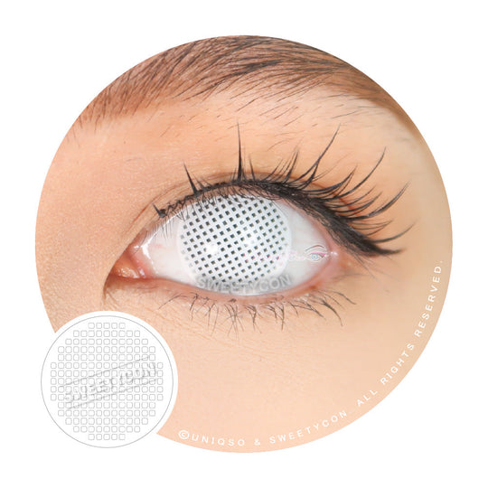 Sweety Crazy White Mesh - 1 Day Disposable (1 lens/pack)