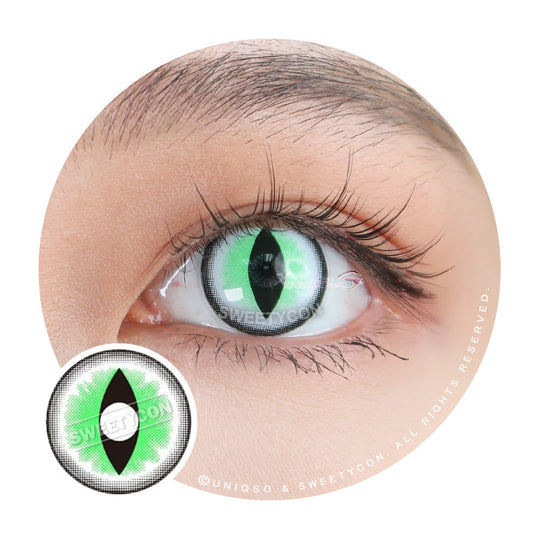 Sweety Crazy Sexy Cat Eye Green (1 lens/pack)