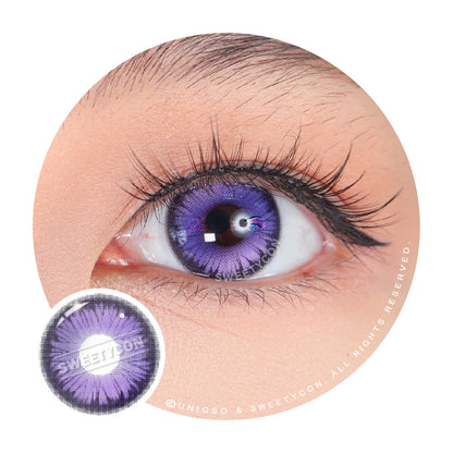 Sweety Mystic Wing Violet (1 lens/pack)-Colored Contacts-UNIQSO