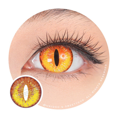 Sweety Crazy Mystery Orb Orange (1 lens/pack)-Crazy Contacts-UNIQSO