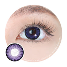 Load image into Gallery viewer, Sweety Firefly Violet (1 lens/pack)-Colored Contacts-UNIQSO
