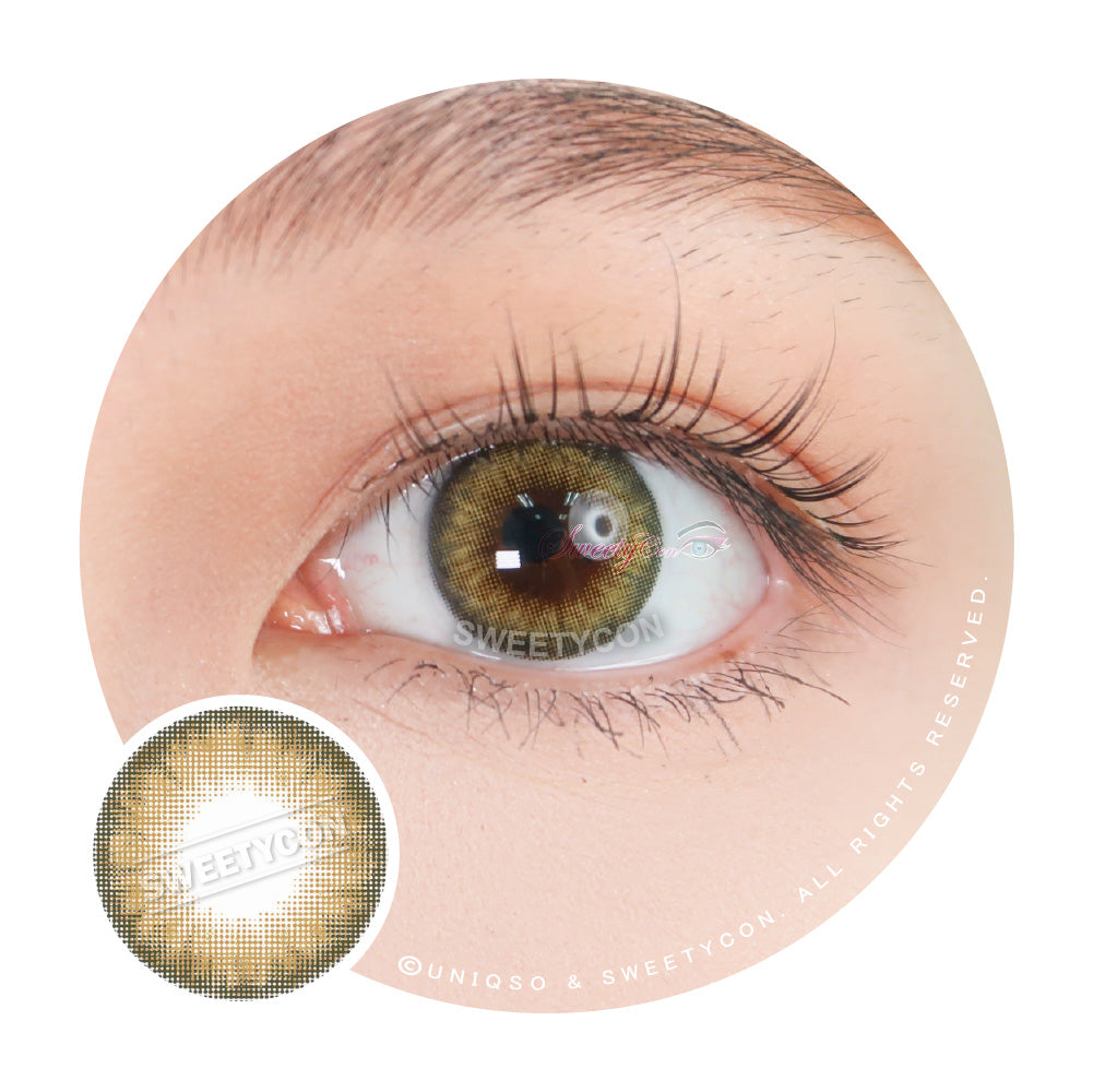 Sweety Bella Yellow Brown (1 lens/pack)-Colored Contacts-UNIQSO