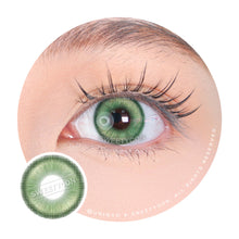 Load image into Gallery viewer, 1 Day Sweety Star Tears Green (2 or 10 lenses/pack)-Colored Contacts-UNIQSO
