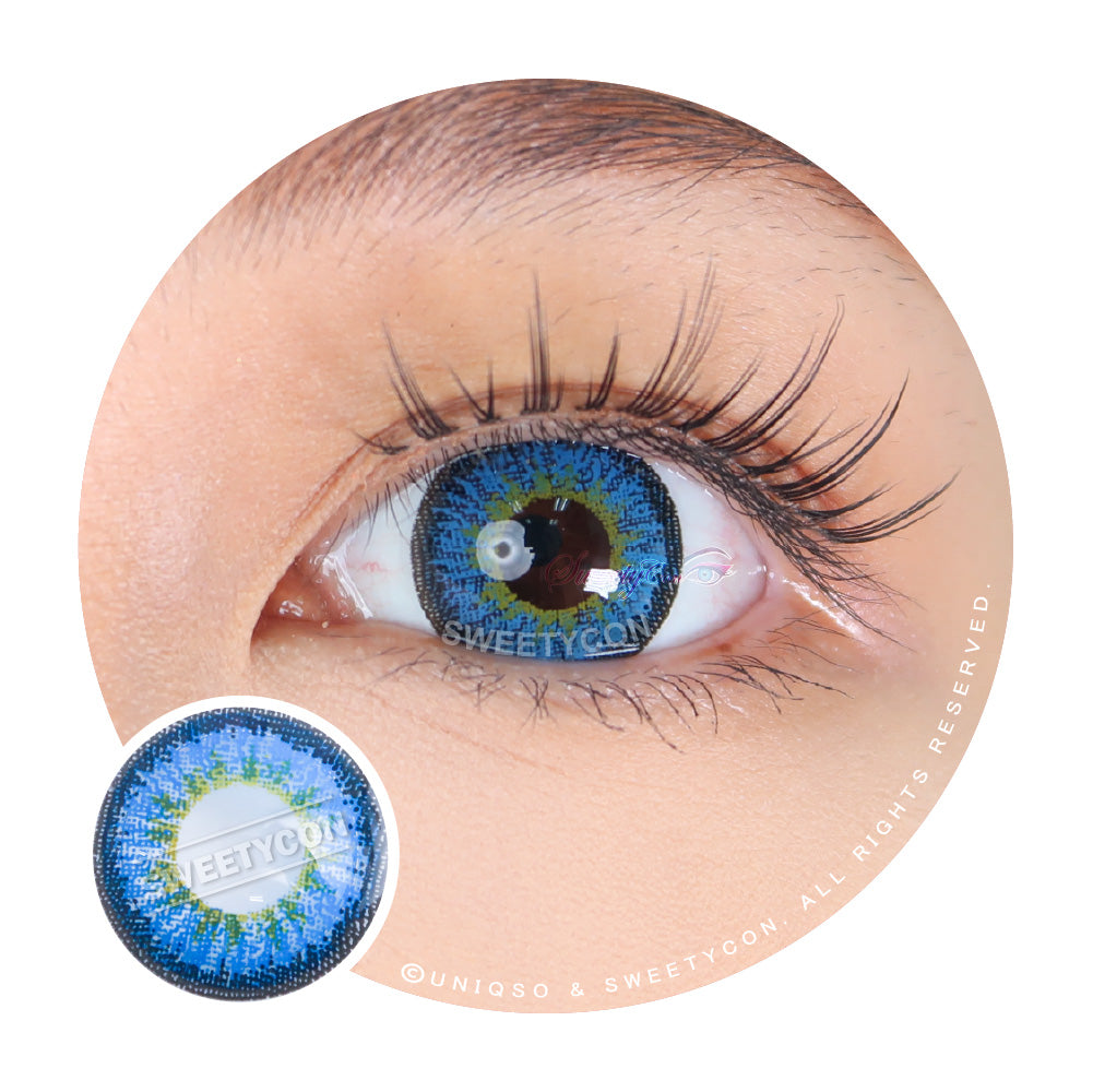 Sweety Snow Blue (1 lens/pack)-Colored Contacts-UNIQSO