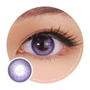 Sweety Bubbly Violet (1 lens/pack)-Colored Contacts-UNIQSO
