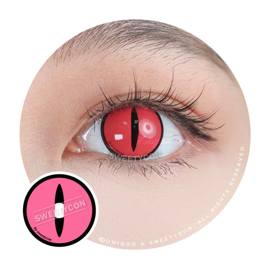 Sweety Crazy Pink Demon Eye / Cat Eye (1 lens/pack)