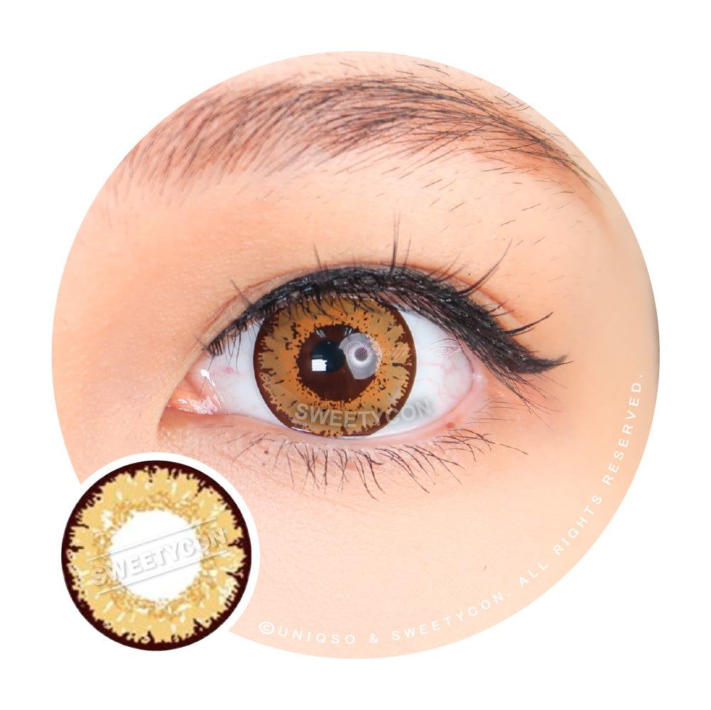 Sweety Queen Light Brown (1 lens/pack)-Colored Contacts-UNIQSO
