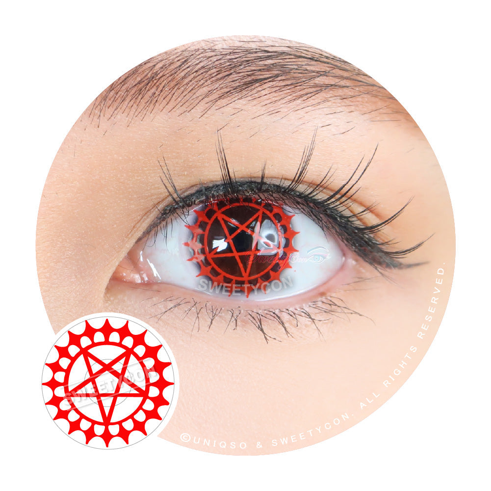 Sweety White Red Ciel Phantomhive (1 lens/pack)-Colored Contacts-UNIQSO