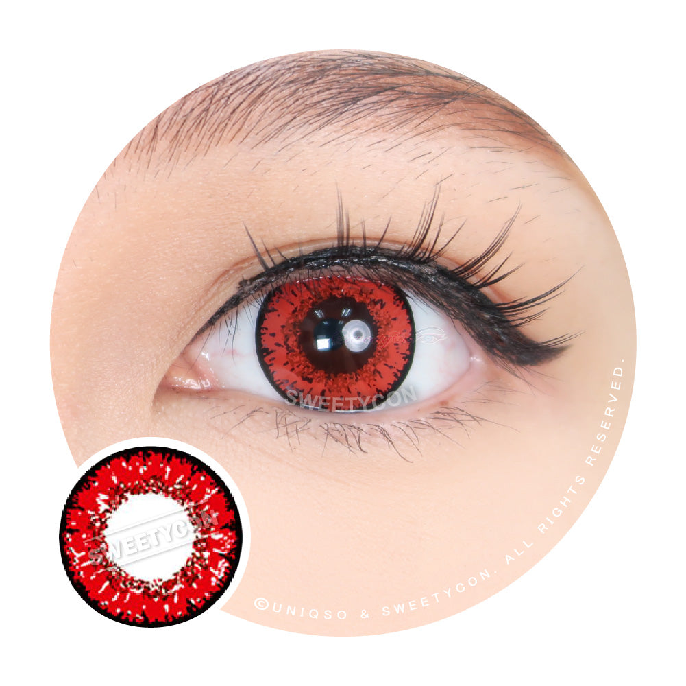 Sweety Queen Wine Red (1 lens/pack)-Colored Contacts-UNIQSO