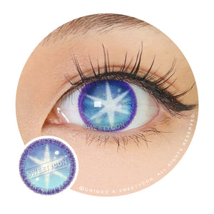Sweety Star Idol Blue-Colored Contacts-UNIQSO