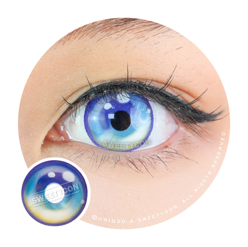 Sweety Sailor Cyan Blue (1 lens/pack)-Colored Contacts-UNIQSO