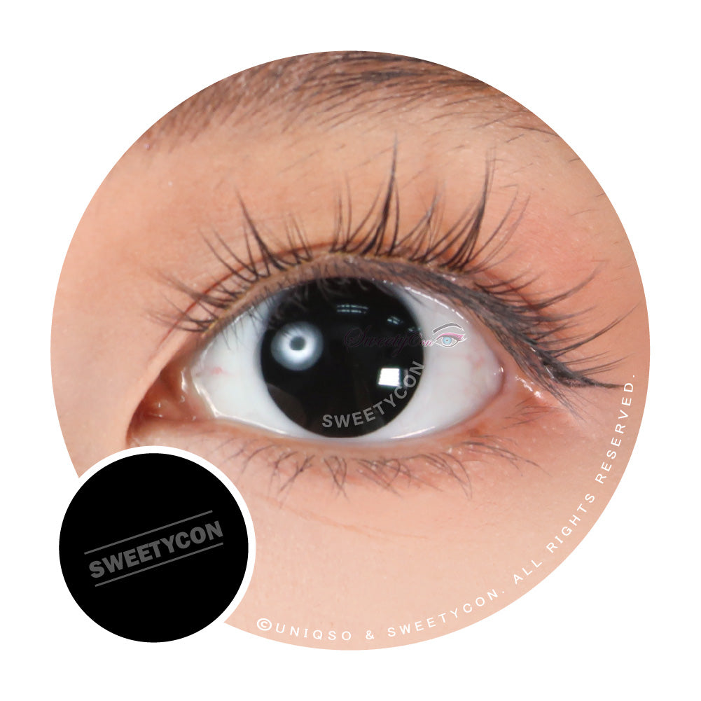 Sweety Crazy Blind Black (1 lens/pack)-Crazy Contacts-UNIQSO