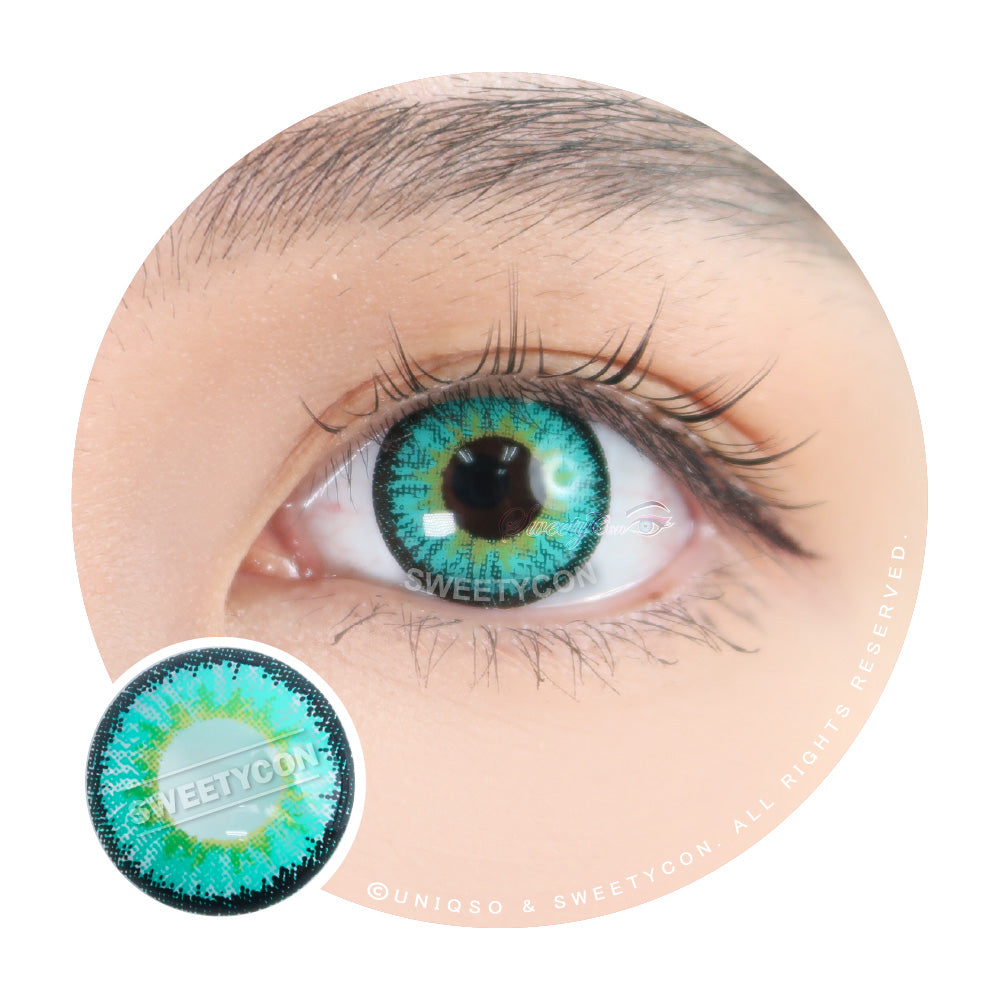 Sweety Snow Green (1 lens/pack)-Colored Contacts-UNIQSO