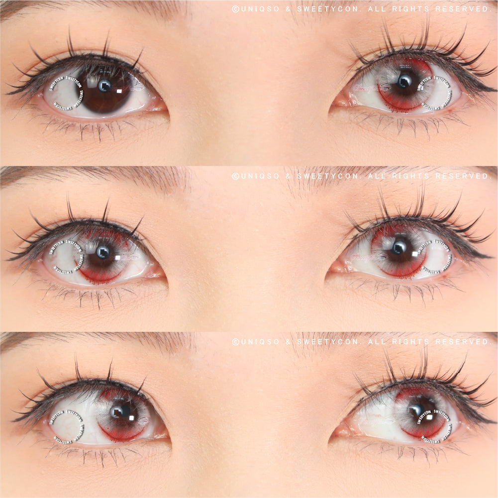 Sweety Crazy Witch Tears Red (1 lens/pack)-Crazy Contacts-UNIQSO