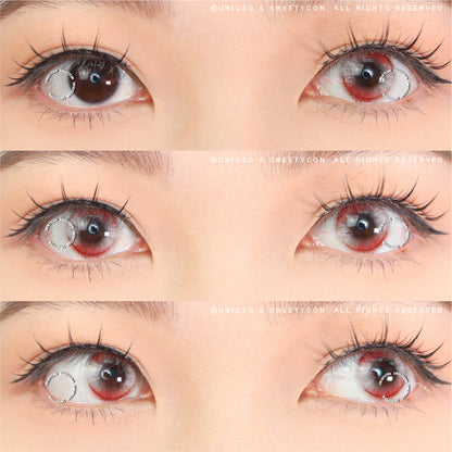 Sweety Crazy Witch Tears Red (1 lens/pack)-Crazy Contacts-UNIQSO