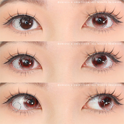 Sweety Crazy Witch Tears Grey (1 lens/pack)-Crazy Contacts-UNIQSO