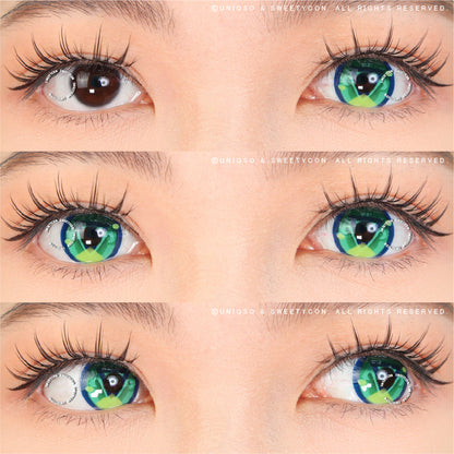 Sweety x Eyesinger Teal Nova (2 lenses/pack)-Colored Contacts-UNIQSO