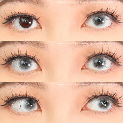 Sweety Crazy Chaos Eye Black (1 lens/pack)-Crazy Contacts-UNIQSO