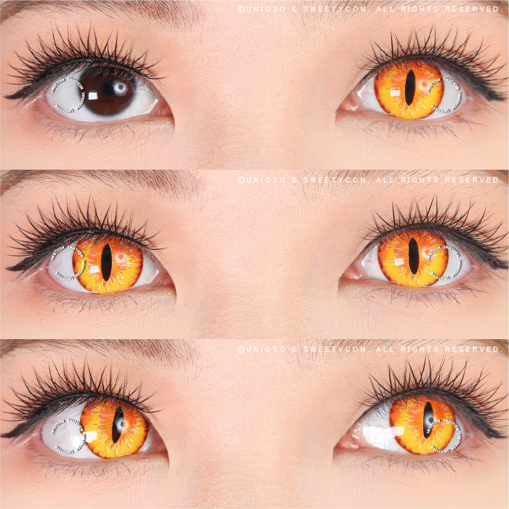 Sweety Crazy Mystery Orb Orange (1 lens/pack)-Crazy Contacts-UNIQSO