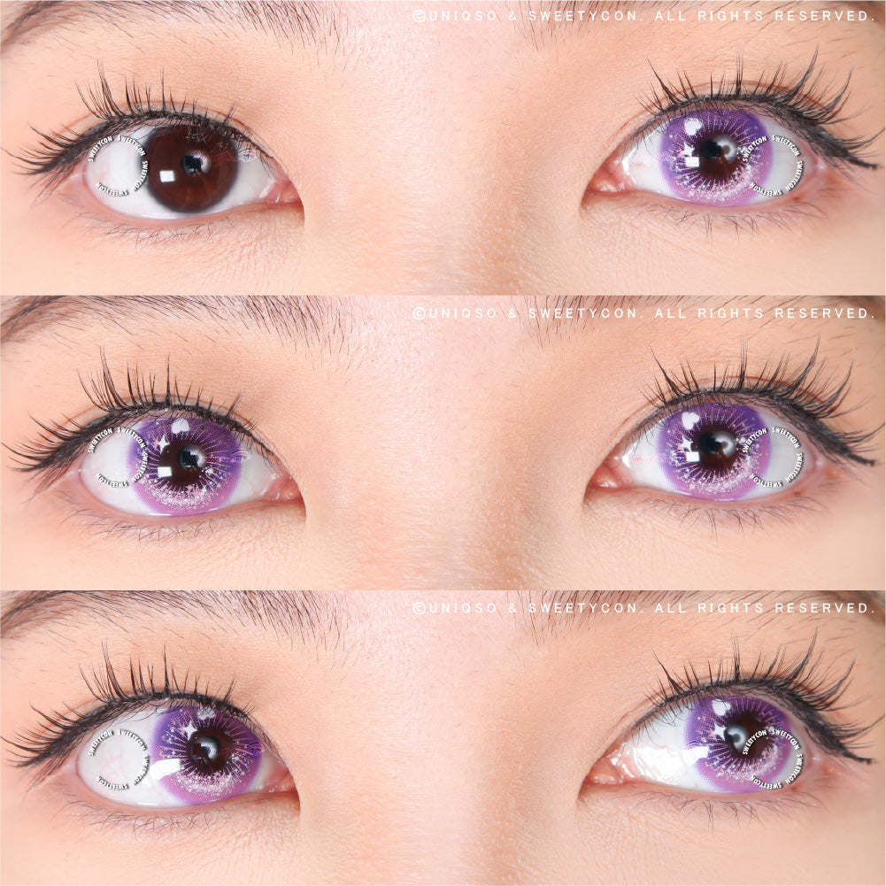Sweety Crazy Candy Pop Violet (1 lens/pack)-Colored Contacts-UNIQSO