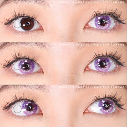 Sweety Crazy Candy Pop Violet (1 lens/pack)-Colored Contacts-UNIQSO